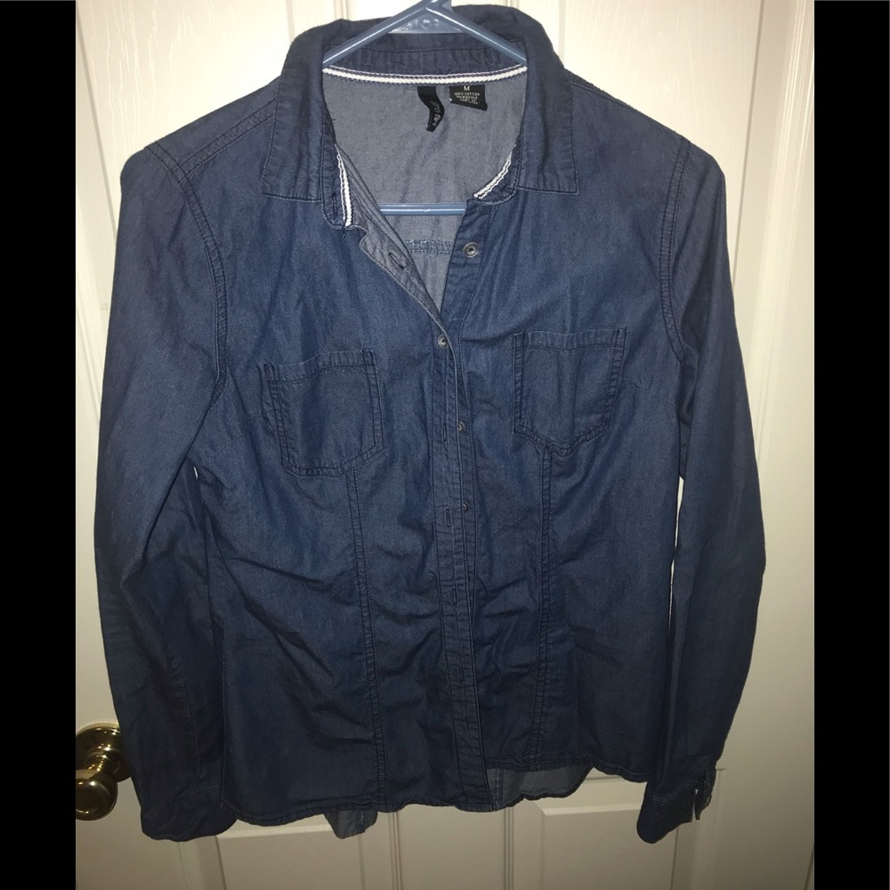 Denim flannel